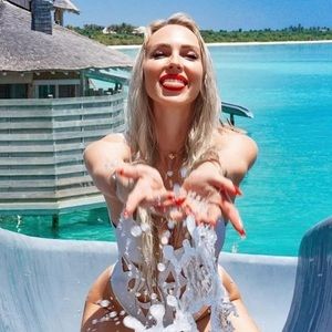 Gigi C white cut out bathing suit (Sz S)